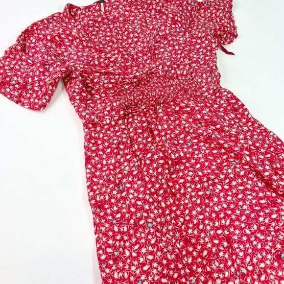 Free People Red Floral Midi Dress - Picture 2 of 15